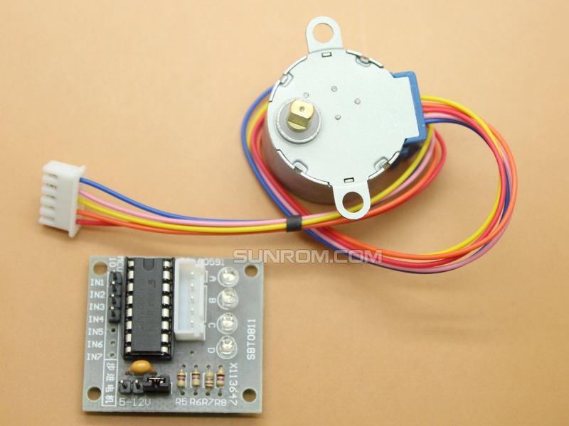 Stepper Motor28byj 48 Driver Uln2003 3354 Sunrom Technologies 0838