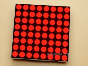 8x8 LED Matrix Display - Red 2" Inch