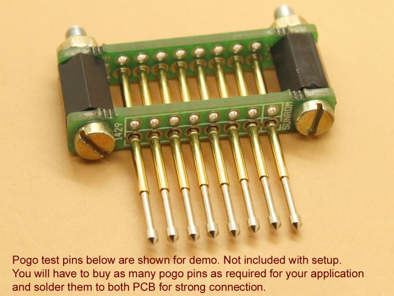 Pogo Pin Test Setup - 2.54mm Pitch [1429] : Sunrom Electronics/Technologies