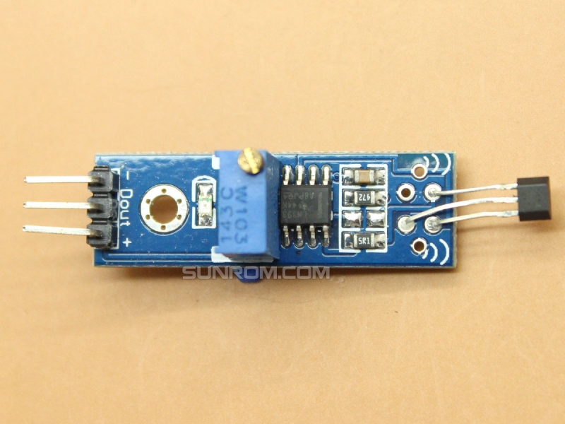 Hall sensor module - A3144 [4593] : Sunrom Electronics/Technologies