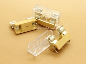 Fuse Holder with Transparent Cover for 5x20mm Fuses - PCB Mount