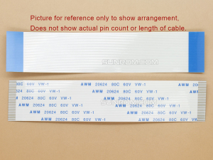 28 way 0.5mm Pitch 15cm Length FFC Cable - Same Direction