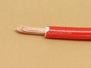 Red 1.5 Sq. mm Copper Wire - Insulated PVC Cable - 1 Meter