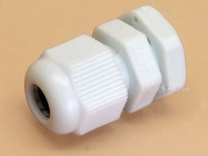 PG7 White Nylon Cable Gland for Cable Dia 3-6mm