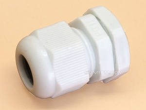 PG11 White Nylon Cable Gland for Cable Dia 7-9mm