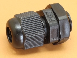 PG7 Black Nylon Cable Gland for Cable Dia 3-6mm