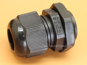 PG13.5 Black Nylon Cable Gland for Cable Dia 9-12mm