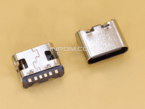 USB Type-C 6P Female mounting TH