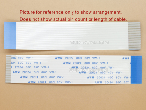 4 way 0.5mm Pitch 30cm Length FFC Cable Reverse Direction