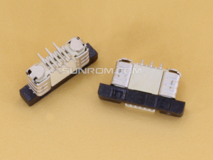 6P 0.5mm Pitch FFC/FPC Top Entry Vertical Connector