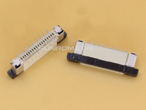 18P 0.5mm Pitch FFC/FPC Top Entry Vertical Connector