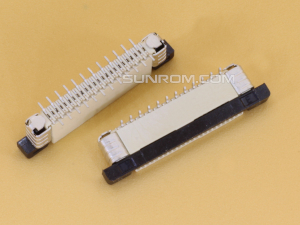 24P 0.5mm Pitch FFC/FPC Top Entry Vertical Connector