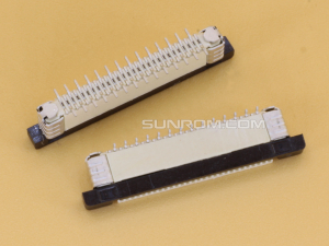 28P 0.5mm Pitch FFC/FPC Top Entry Vertical Connector