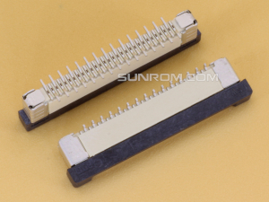 30P 0.5mm Pitch FFC/FPC Top Entry Vertical Connector