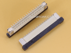 34P 0.5mm Pitch FFC/FPC Top Entry Vertical Connector