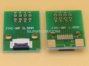 8P PCB with 0.5mm FFC Connector Soldered