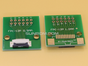 12P PCB with 0.5mm FFC Connector Soldered