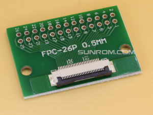 26P PCB with 0.5mm FFC Connector Soldered