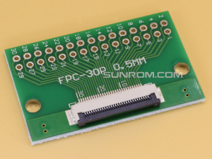 30P PCB with 0.5mm FFC Connector Soldered