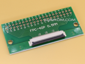 40P PCB with 0.5mm FFC Connector Soldered