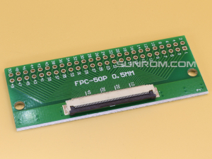 50P PCB with 0.5mm FFC Connector Soldered