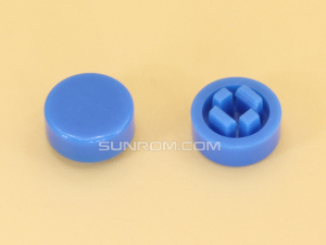 Blue Cap R8 Square Stem 2.4mm for Switches 6x6x7.3mm