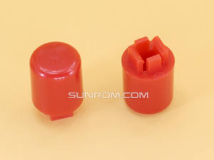 Red Cap R8.9 Square Stem 3.8mm for Switches 12x12x7.3mm