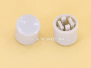 Gray Cap R6.7 Square Stem 2.4mm for Switches 6x6x7.3mm