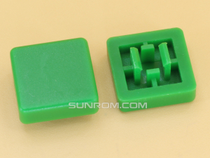 Green Cap S12 Square Stem 3.8mm for Switches 12x12x7.3mm