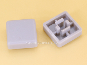 Gray Cap S12 Square Stem 3.8mm for Switches 12x12x7.3mm