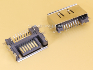 SATA 7P SMD Horizontal Metal Connector