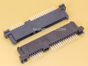 SATA 7+15P Through Hole Vertical Connector