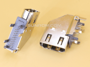 HDMI 19P HD A-type Female Through Hole Right Angle