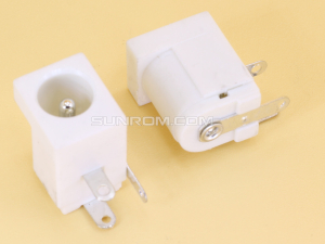 DC Socket White for 5.5x2.1mm DC Pins