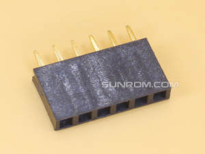 1x6 2.54mm Female Straight Single Row Header Strip
