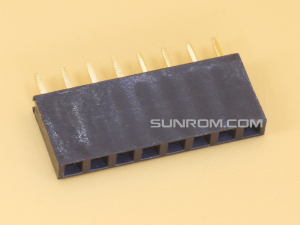1x8 2.54mm Female Straight Single Row Header Strip