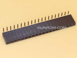 1x20 2.54mm Female Right Angle Single Row Header Strip