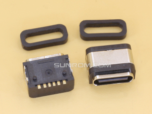USB Type-C 6P Female IP66 Waterproof for Power only