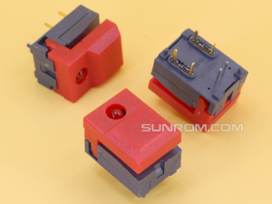 Key Switch 17x12.5mm Red with LED Light