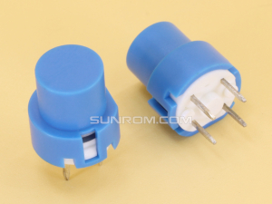 Tact Key Switch Round Blue
