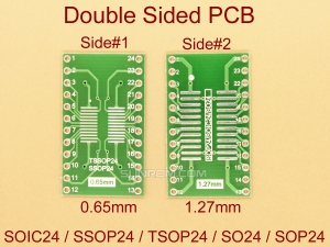 SOIC24 SSOP24 TSSOP24 0.65mm 1.27mm  SMD Adapter PCB
