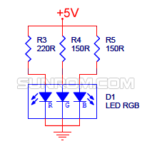 rgb common cathode led