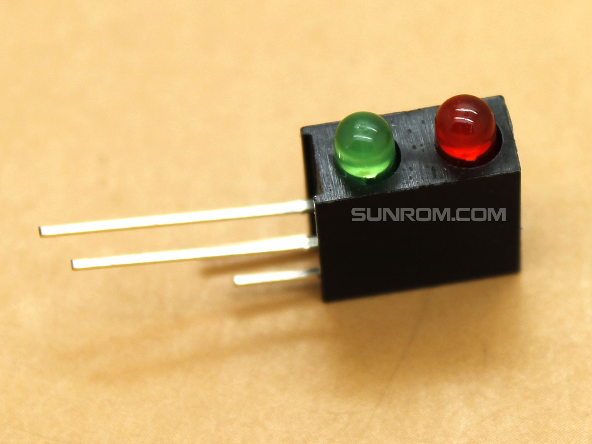 Thriller Spreek uit Uitverkoop Dual LED Indicators - PCB Mount - Right Angle [5723] : Sunrom Electronics