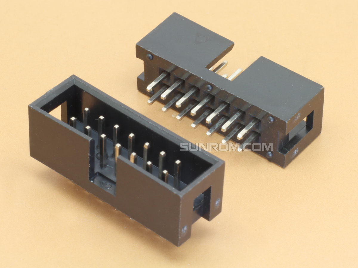14 pin Box Header, Straight : Sunrom Electronics