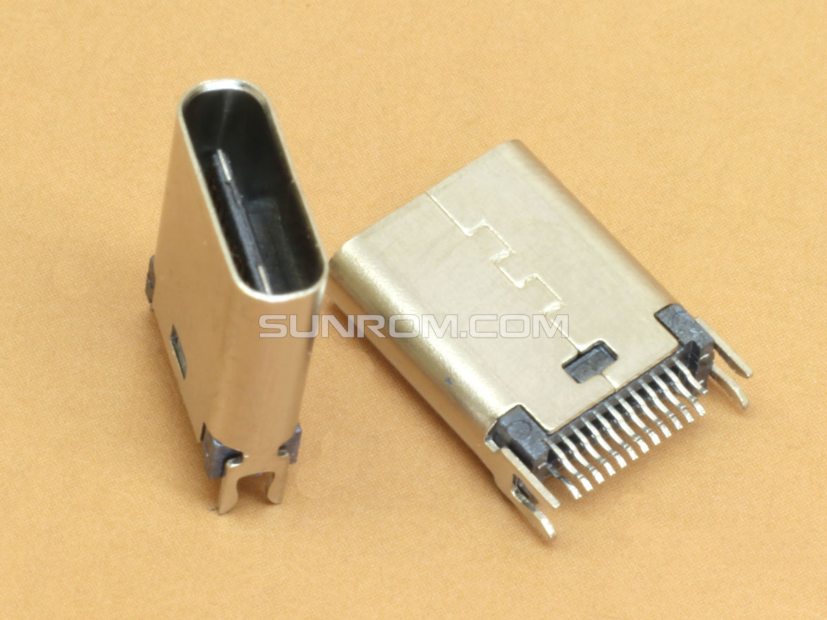 USB C Jack to USB C Jack Round Panel Mount Coupler Adapter USB