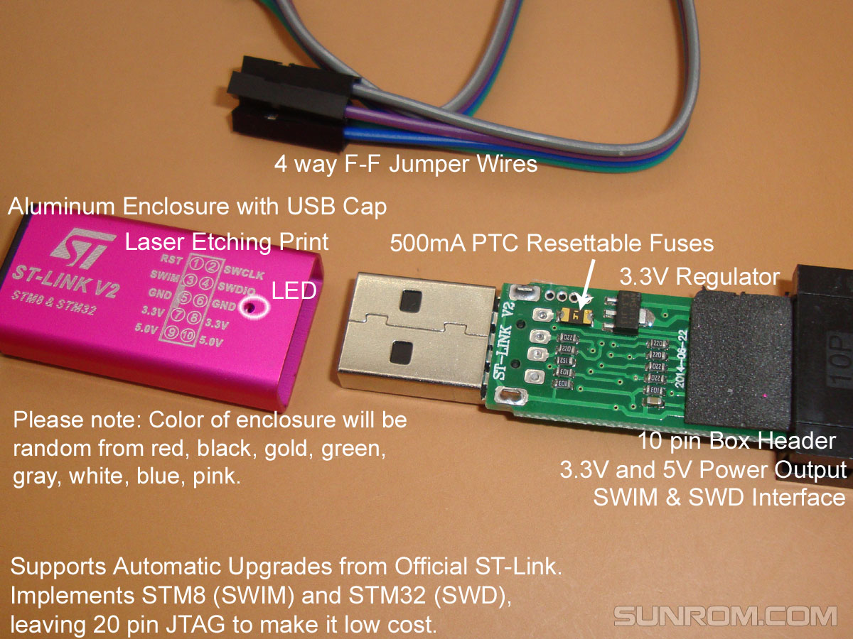 Aanvankelijk klep rotatie ST-Link V2 [4497] : Sunrom Electronics
